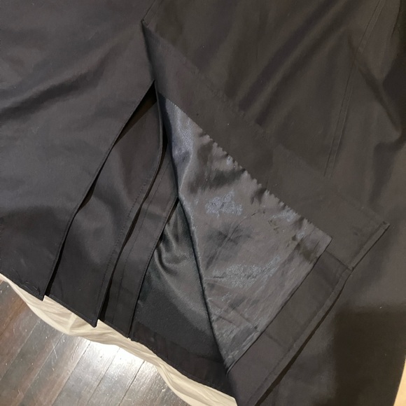 Uniqlo/Ines de la Fressange Navy Blue Double-Breasted Trench Coat - Picture 6 of 10